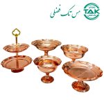 ست ظروف پذیرایی مسی